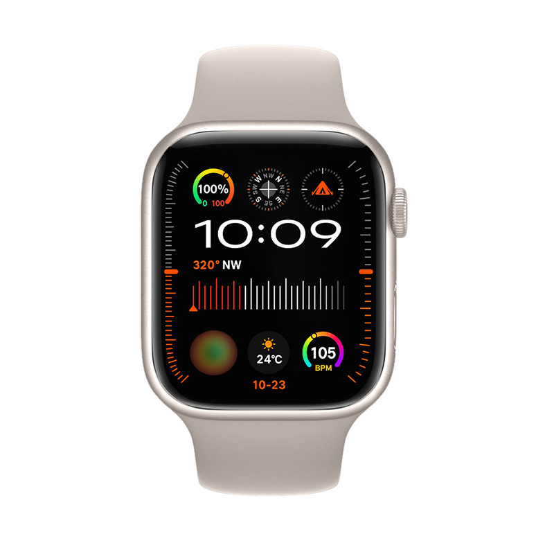 華強北watchs10スマートウォッチ電話機能付きスポーツ心拍計/携帯電話対応41-46mm男女兼用C|undefined