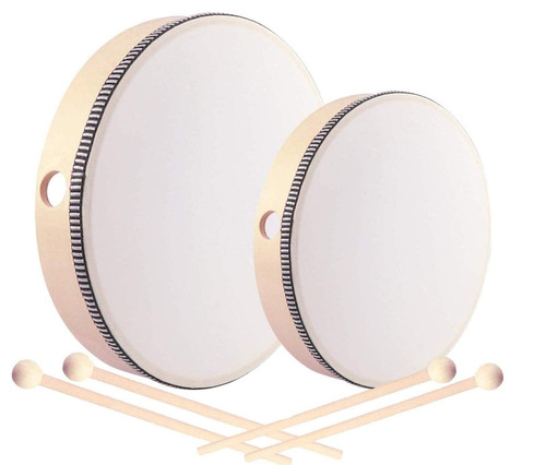 Orff percussion instrument hand-clap drum dance performance, tambourine for early childhood education, music teaching tool for elementary schools, children's Xinjiang-style dance percussion instrument