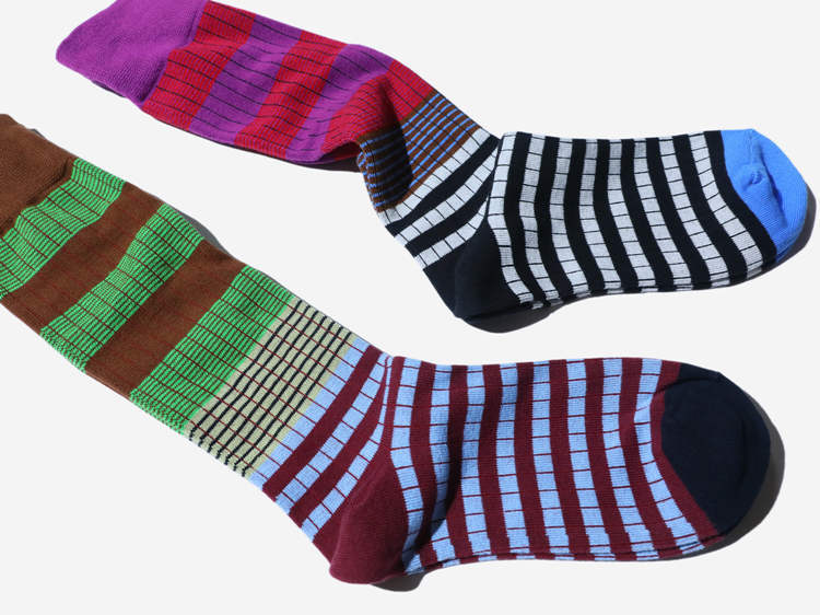 Women's Fashion Stripe Cotton Jacquard Crew Socks 1 Set display picture 9