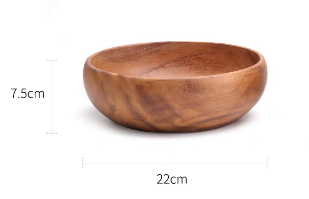 <<아카시아 열매 세면대와 그릇 배 외경 22cm>>