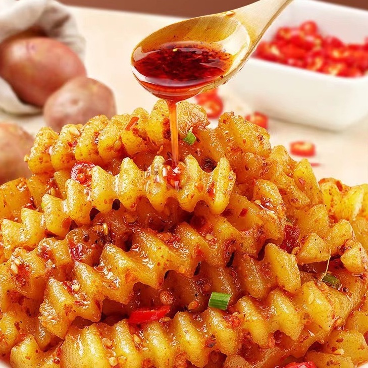 Zhiwei Kitchen Old Sichuan Wolf Teeth Potato Selected Ingredients Traditional Sichuan Aromatic Spicy and Hot Seasoning Movie Watching Office Leisure Snacks