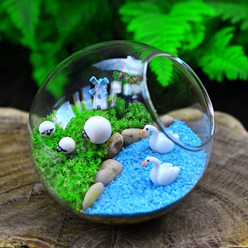 Креативный подарок мох микро пейзаж подарок ландшафтный дизайн бутылка костюм Лебедь 13 бутылка для дайвинга Семейные ремесла