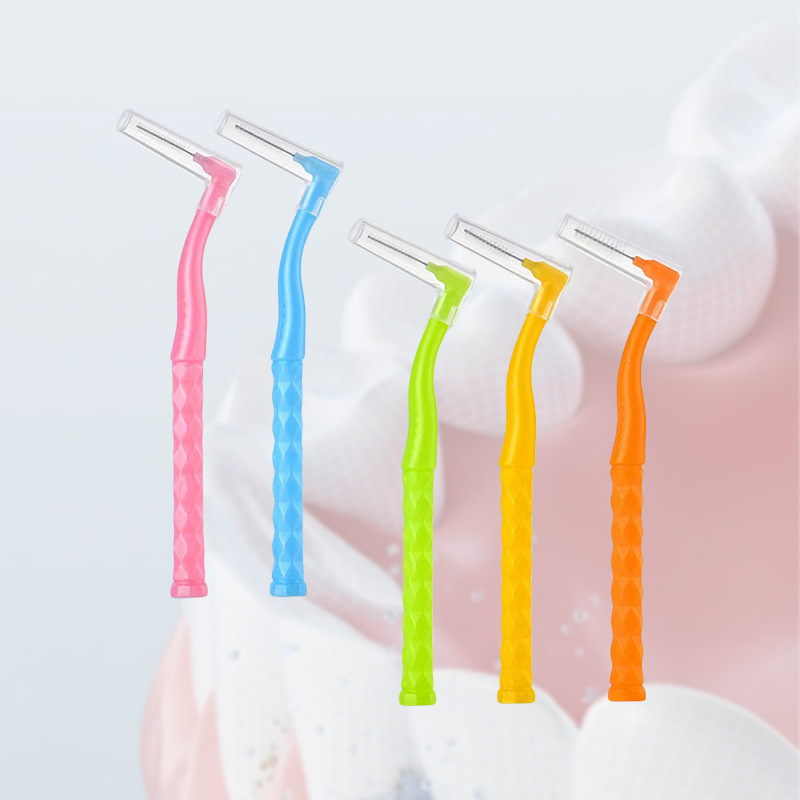 L-Shaped Interdental Brushing Gap Brush Orthodontic Toothbrush Wisdom Teeth Soft-Bristled Tooth Correction Interdental Brush Fine Toothbrush
