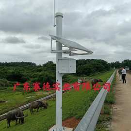 太阳能河道水位检测立柱摄像机监控立杆3米4米5米6米视频八角杆