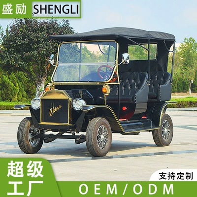 European-Style Retro Classic Car Four-Wheel Elektrikli qolf avtomobilləri