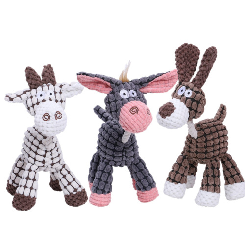 Dog Toys Pet Plush Sound Toys Wholesale Cat Supplies Bite-resistant Educational Toys Amazon Cross-Border