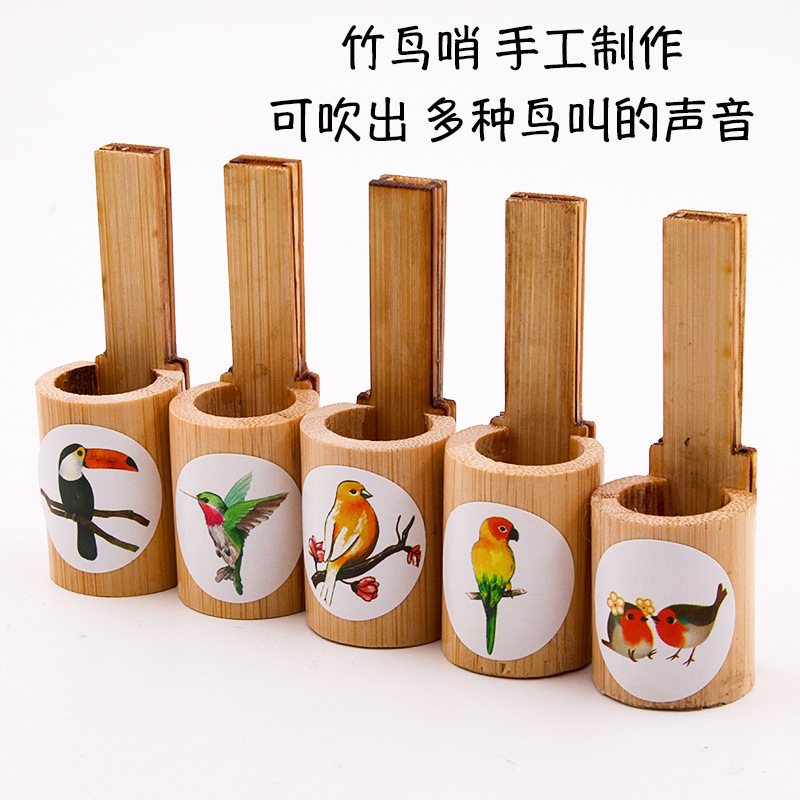 Nostalgic bamboo bird whistle, wooden bamboo whistle, intangible cultural heritage whistle, toy whistle, flute, special for bird training, imitates bird calls.
