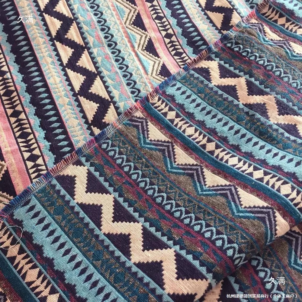 Этническая ткань из провинции Юньнань для кофейного дивана, этнический стиль, хлопок и лен
