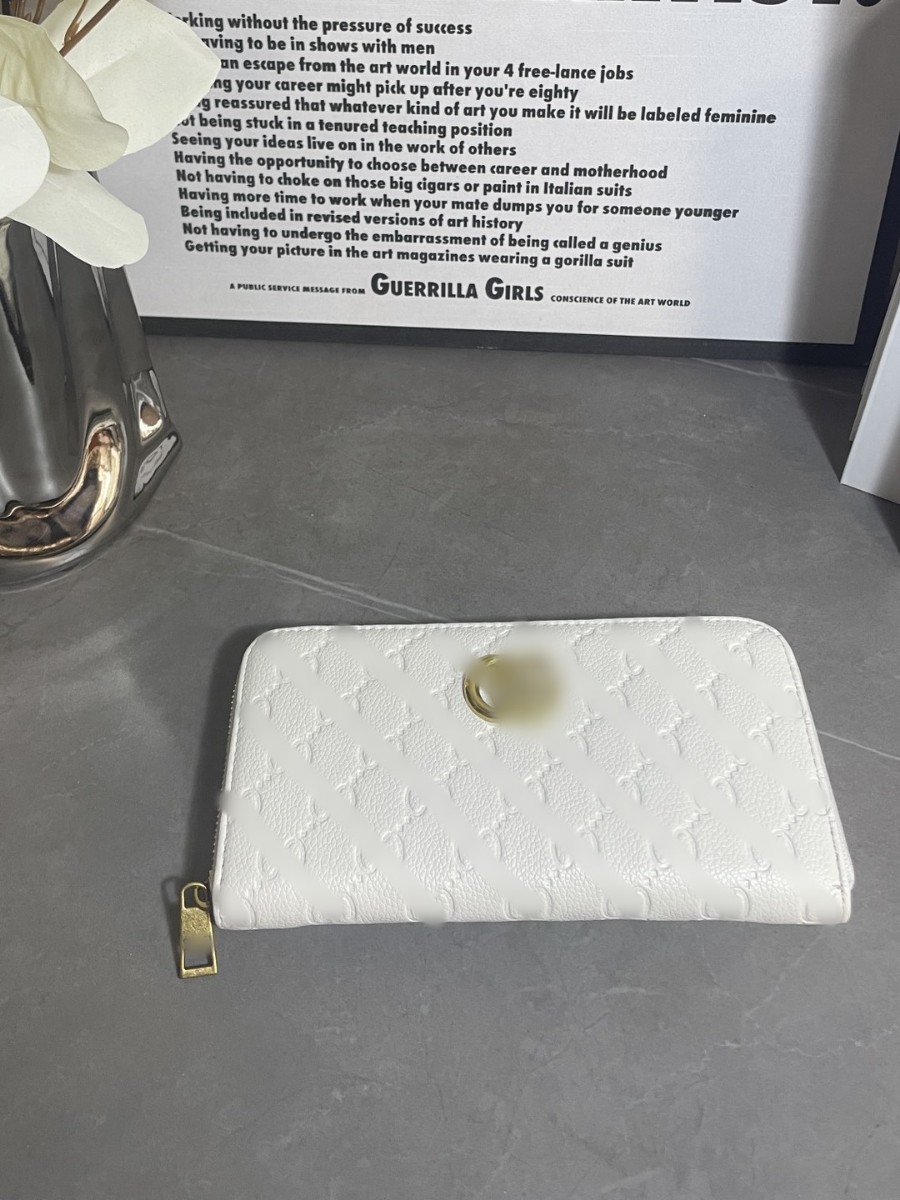 Cartera de cremallera de moda caviar billetera larga rombo relieve plano multifuncional cartera de tarjetas clásica de mano