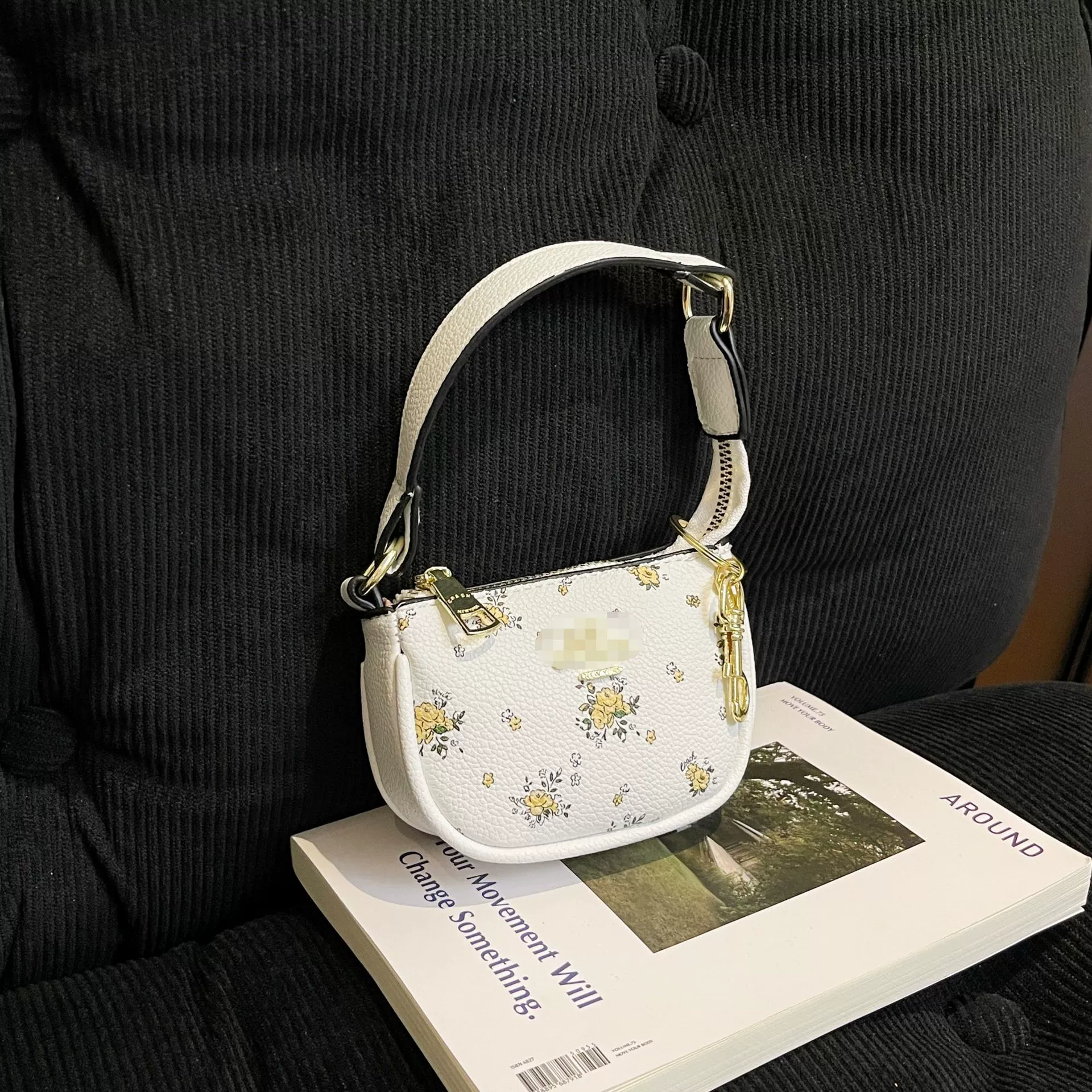 Bag, design keychain, cute wallet, European style