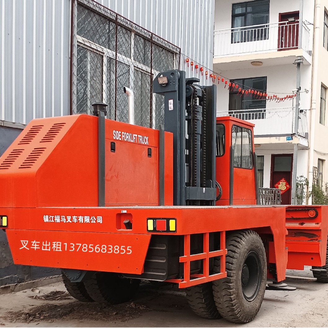 10吨侧面叉车侧向行走可升降大型叉车10吨偏叉搬运用设备供应