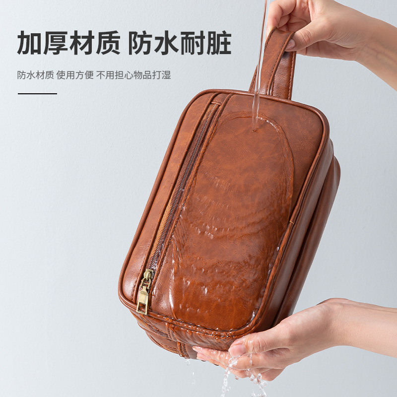 Nueva bolsa de cosméticos de viaje transfronteriza, bolsa de almacenamiento de alta calidad de gran capacidad, bolsa de lavado portátil impermeable multifuncional para hombres