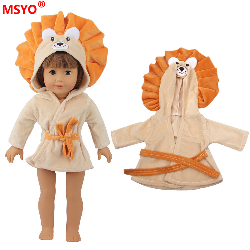 18 pulgadas American Girl muñeca pijamas 43cm xiafu muñeca ropa traje muñeca lindo camisón Pijamas