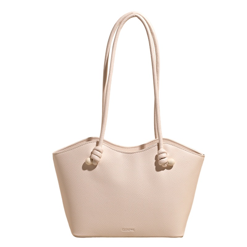 Moda de alta gama, todo fósforo, gran capacidad, bolso Tote de cercanías, mujer 2025 nuevo bolso de hombro de color sólido casual simple