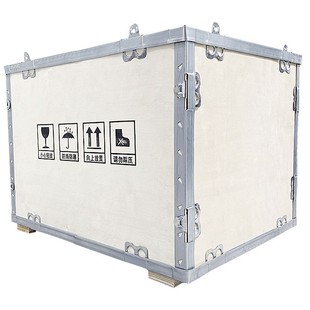 Steel Belt Wooden Box Removable Wooden Box Instrument Equipment Packaging Storage Transportation Wooden Box Fumigation-Free Plywood Wooden Box