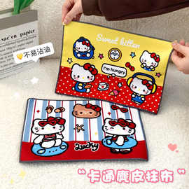 kt猫麂皮擦车洗碗毛巾擦车布吸水毛巾车用内车载擦玻璃无痕抹布