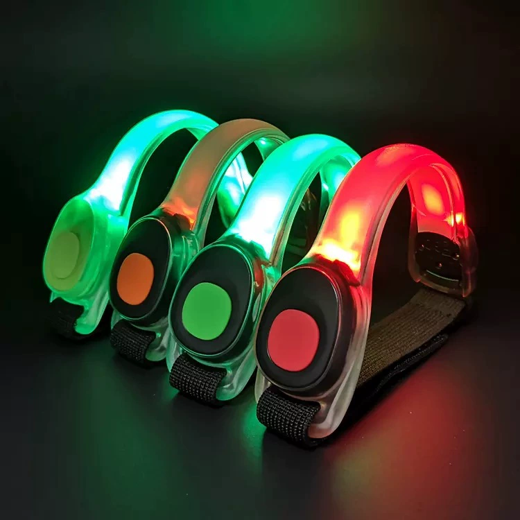 Внешняя торговля на открытом воздухе ночные беговые огни для верховой езды светодиодный светящийся ремешок на липучке предупреждающая вспышка ремешок на запястье свет