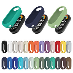 Xiaomi Mi Band 8/9/9/10 セラミック時計保護ケースシリコン落下防止耐摩耗性保護カバーシンプルで純粋