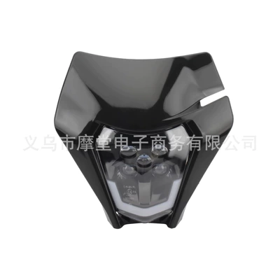 motorcycle modified LED daytime: Motorcycle headlights, headlights - 21-model-five-bead-new-lens-headlight-black