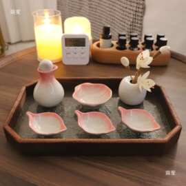 精油PA调配子分装瓶精油美容院碗碟壶小碗陶瓷S水疗托盘采耳其他