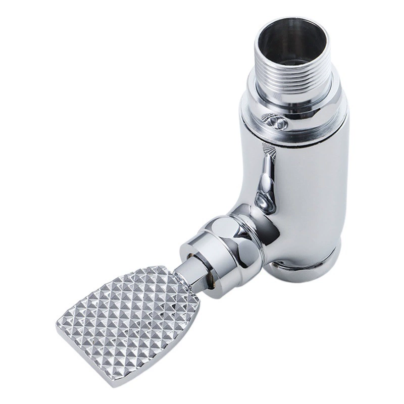 Все Медные тела утолщены в стену ножным промывочным клапаном вертикальным ножным управлением на корточках Туалет сливной клапан туалет переключатель