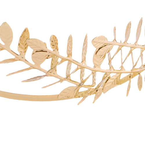 Kashiterong New Style Plastic Leaves Crown Fashion Bridal Headband European Baroque Maid of Honor Party Headwear Accessory