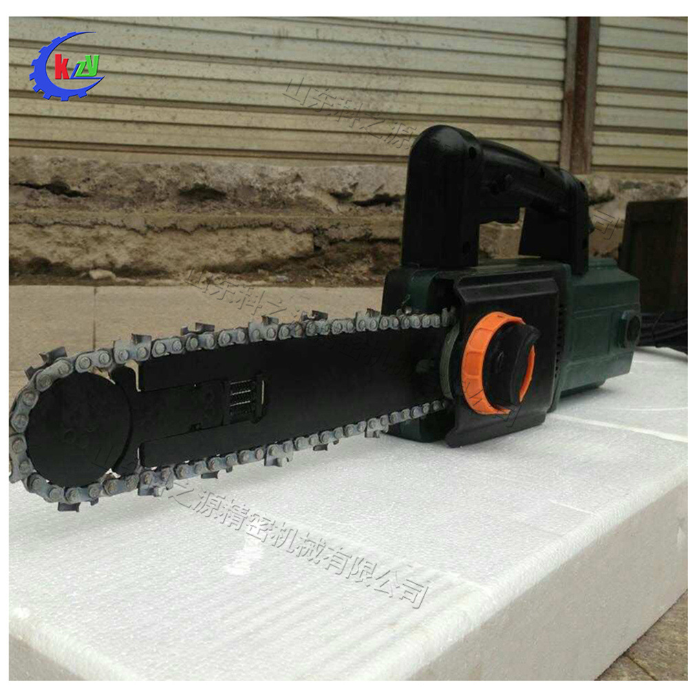 电动加气砖切割锯 小型手持空心砖切砖机 合金链条泡沫砖切割机