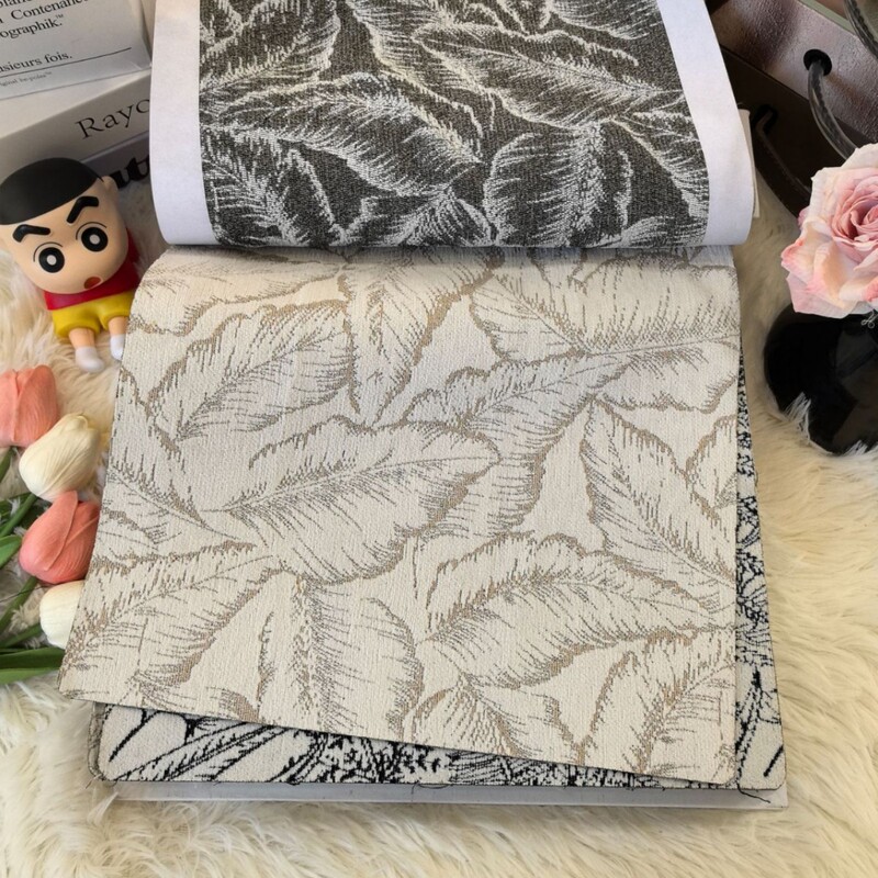 法式复古雪尼尔提花窗帘中古风色织花布客厅卧室遮光窗帘面料批发|undefined