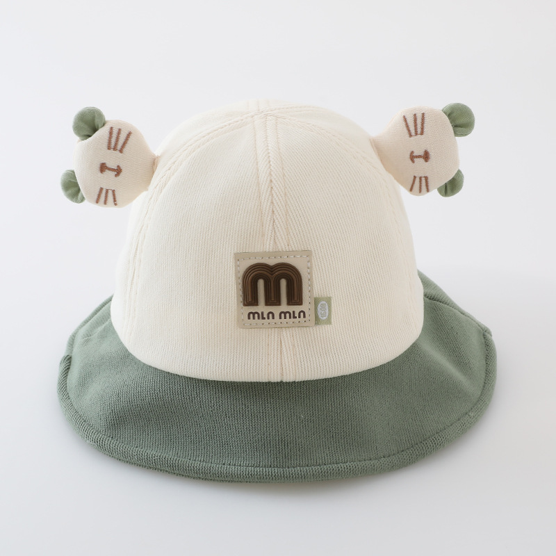 Sombreros para bebés primavera y otoño orejas super lindas para niños pescadores para niños niñas para bebés delgados sombreros de caña de otoño