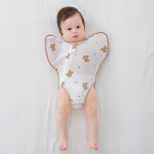 Newborn Baby Anti-Jump Mesh Swaddle Sleeping Bag Spring & Fall Thin Surrender Style Newborn Baby Leg Wrap All Year Round