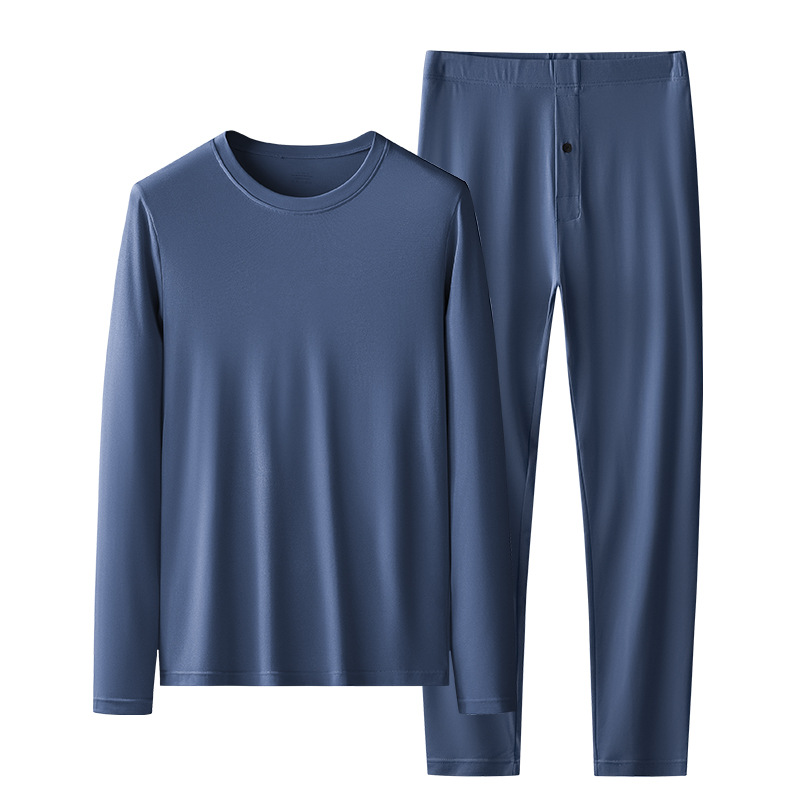 60 de doble cara modal otoño e invierno ropa interior térmica de los hombres traje de fondo fino ropa de abrigo ropa de otoño pantalones largos al por mayor