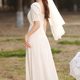 White Dress 2024 New Spring License Registration Birthday Party Dress Daily Travel Photography Dress