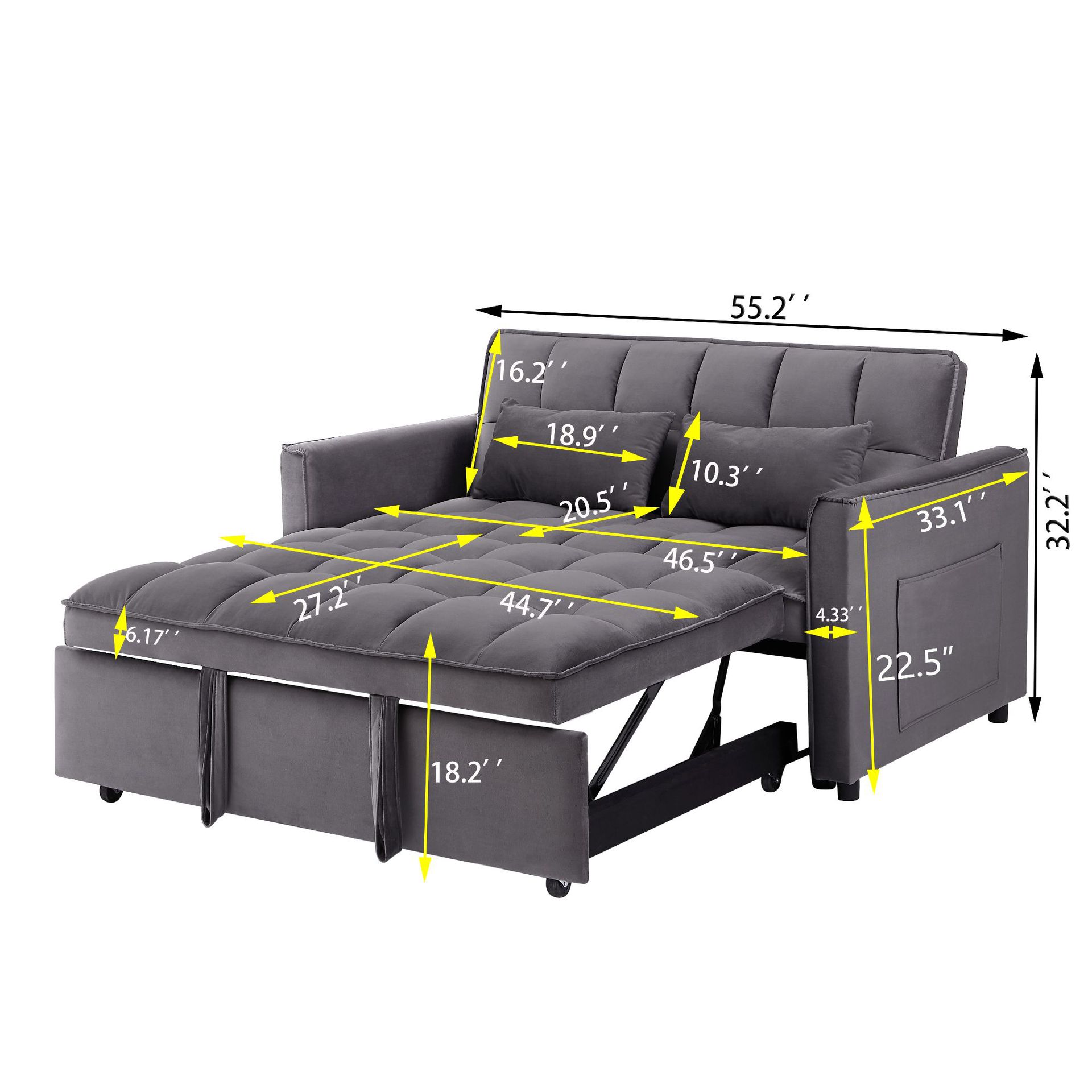 Sofá nórdico simple sofá balcón sala de estar pequeño tipo multifuncional sofá de tela de arrastre