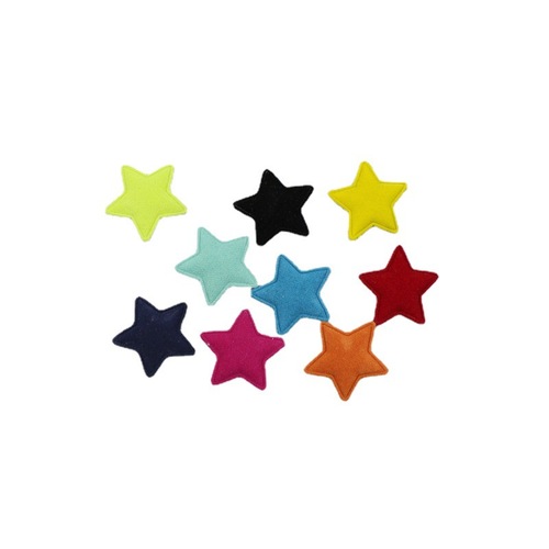 3.5cm Flocked Star Embroidery DIY Hair Accessory Decorative Material Clothing Accessory