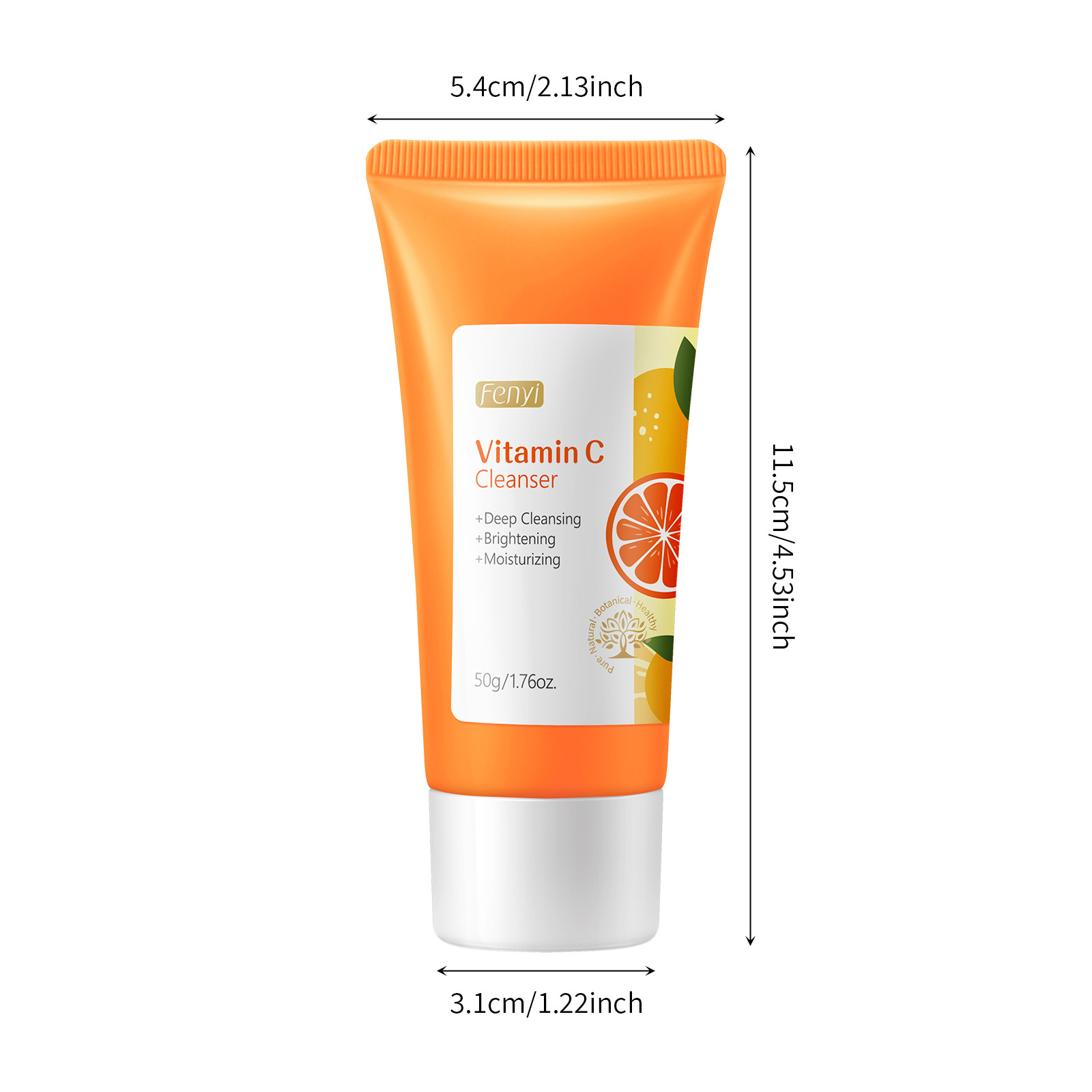 Wholesale fenyi Vitamin C Facial Cleanser 50g from the manufacturer for pore cleansing, hydration and moisturizing, cross-border details Picture