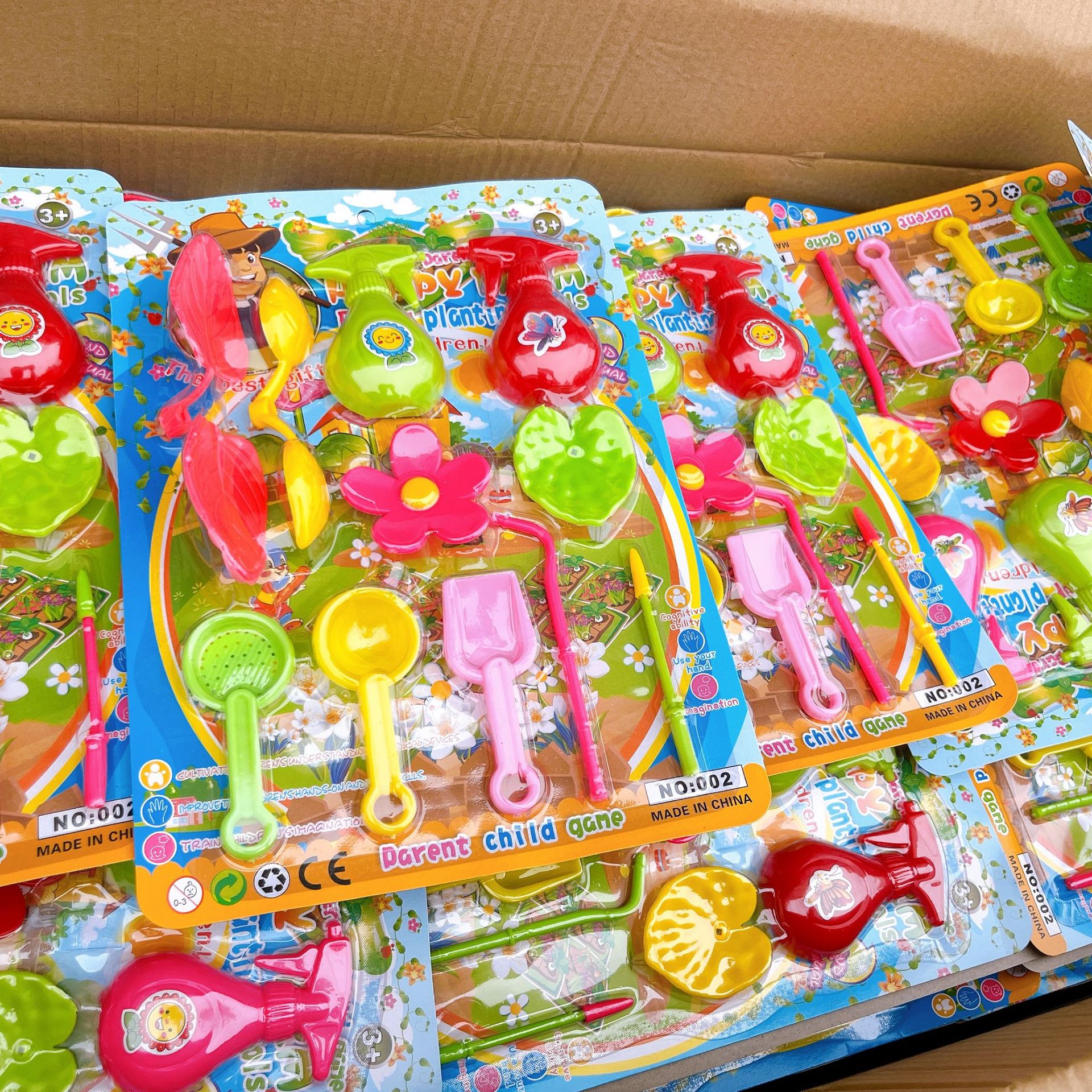 Mini juego de jardín para niños, simulación de anillo, ducha de la casa, suministro de juguetes de flores falsas, tienda de dos yuanes al por mayor