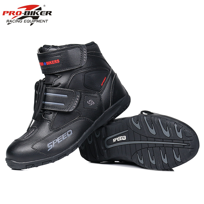 Zapatos de motocicleta botas cortas de Caballero de los hombres botas cortas de carreras botas de montar zapatos de la motocicleta Cuatro Estaciones Universal