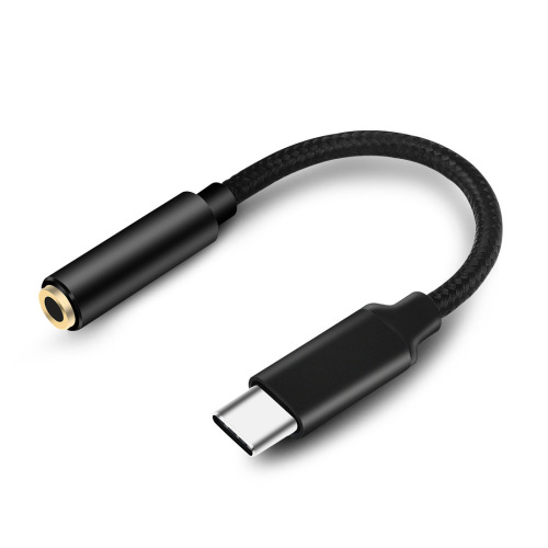 type-c headphone adapter 3.5mm audio cable android phone listening to music typec digital audio adapter cable