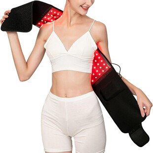 Cross-Border Red Light Belt Lumbar Hot Compress Soothing Rechargeable Heating Light Therapy Waist Protector Warm Waist Massager