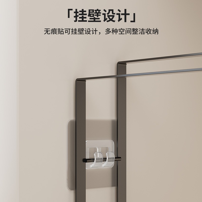 Rack de cocina Rack de trapos Rack de acero Rack de almacenamiento de bola sin perforación fregadero lavavajillas Rack de drenaje Mesa cesta de pared