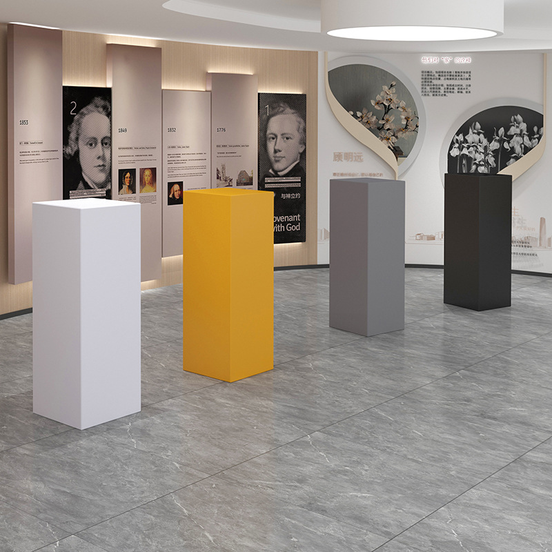 地台展示台木质白色高低烤漆座店铺橱窗展台产品模特陈列摆件其他