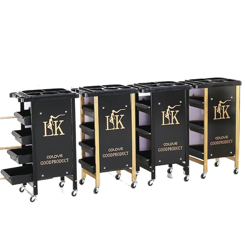 Barbería retro carro de barras carro de belleza al por mayor carro de barbería herramientas de teñido carro