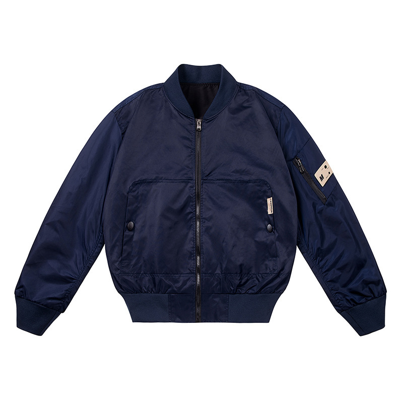 Cross-Border Hot-Selling Autumn and Winter Fashion Versatile Casual Loose Flight Jacket Oil-Proof Couple Style Padded Warm Coat