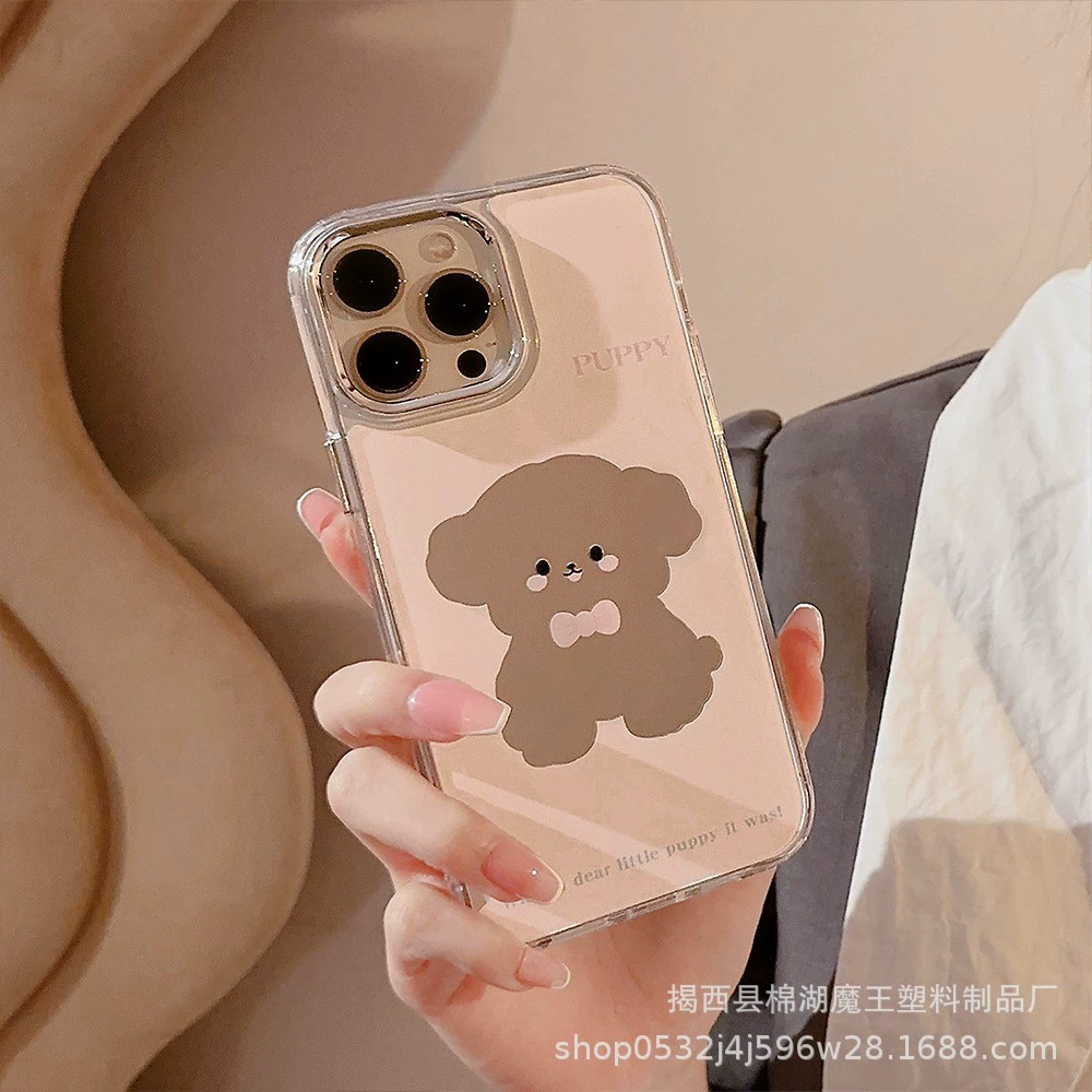 Apple, милый совместимый iPhone 15, iPhone15 Pro, чехол для телефона, защитный чехол, iPhone13 Pro, iphone, эффект зеркала, три в одном
