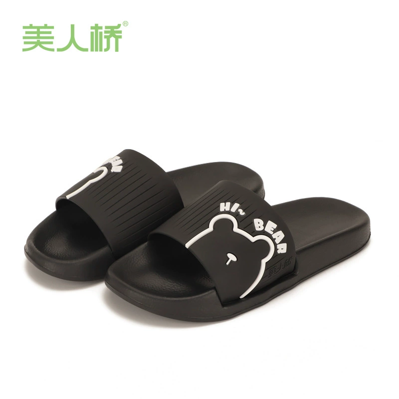美人桥 Cartoon slippers for men and women, slide, for teenagers, family style, wholesale