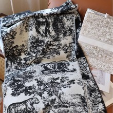 新款法国D家丛林动物园围巾女款秋冬季韩版百搭披肩2024新款围脖