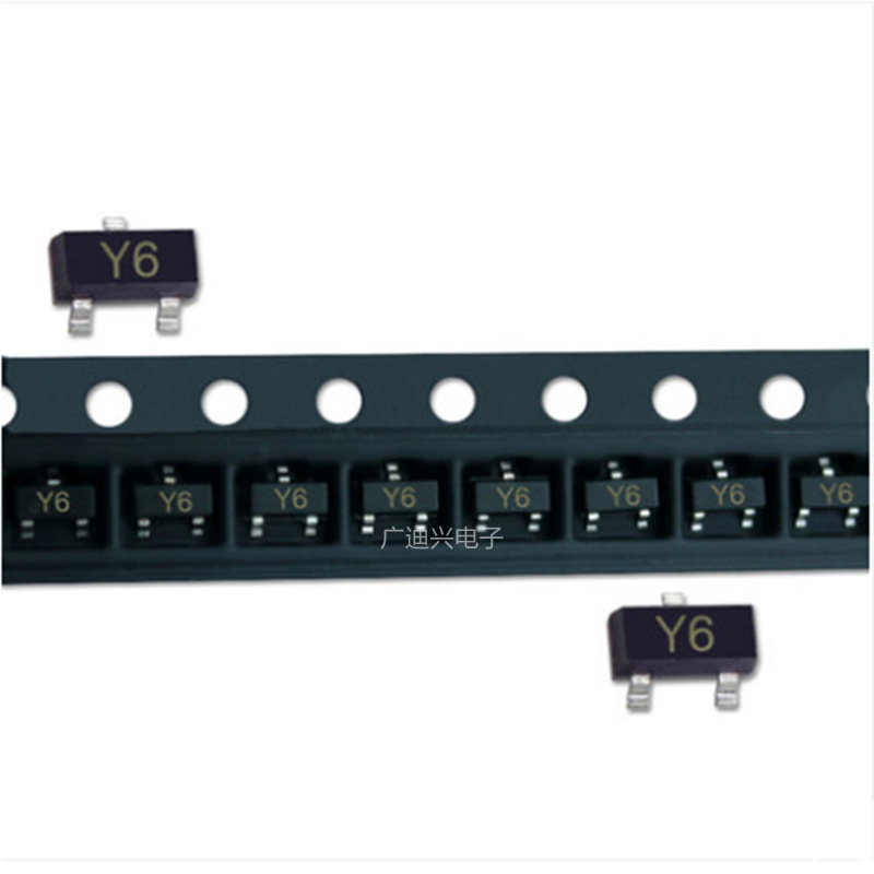 贴片稳压二极管BZX84C18 BZX84-C18 丝印Y6 18V SOT-23 全新