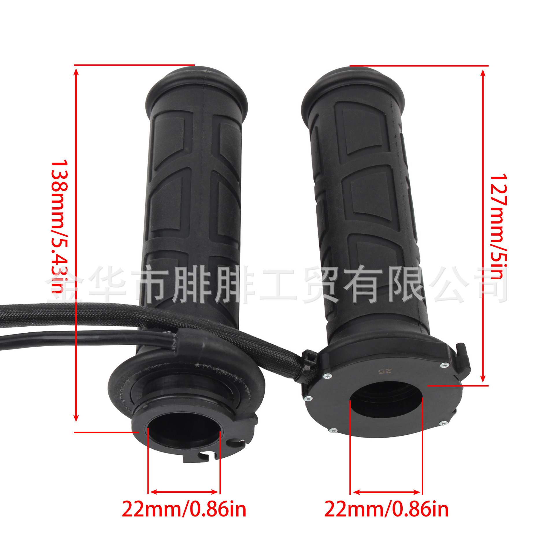 Motorcycle modified heated handlebar covers, universal, adjustable temperature, non-slip, energy-saving, fully sealed, luxurious electric heated handlebar accessories