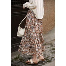 笑涵阁 25春新品 新法式不规则双绉桑蚕丝半身裙女 SQA761246MG