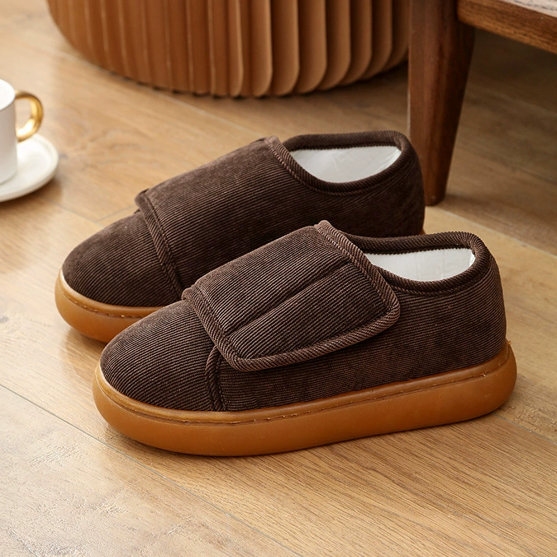 Опухшие ноги с большим отверстием из льняной ткани обувь весной и осенью